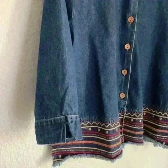 Mountain Lake women's Casuals denim top size S - Picture 10 of 12